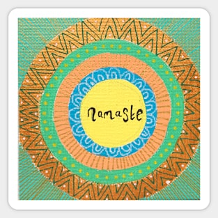 Namaste Yogi Mandala Sticker